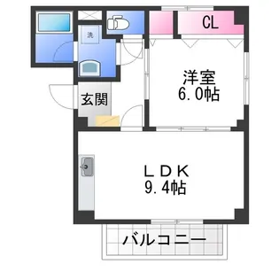 カンディード【2階】の間取り