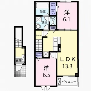 Casa Lino D【2階】の間取り
