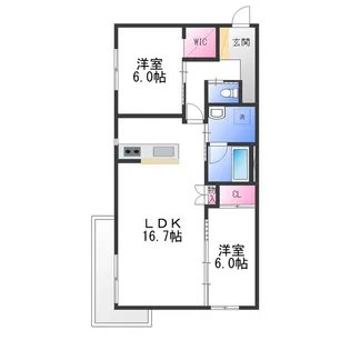 グランフォレスト千代田【1階】の間取り