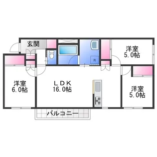 グランフォレスト千代田【2階】の間取り