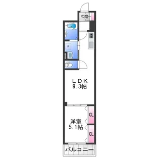 フォレストクリエオーレ高師浜【2階】の間取り