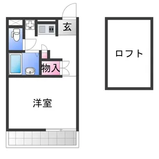 レオパレスフェリーチェ【2階】の間取り