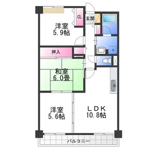 ウィステリア【1階】の間取り