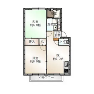 ジーライズ高石綾園【2階】の間取り