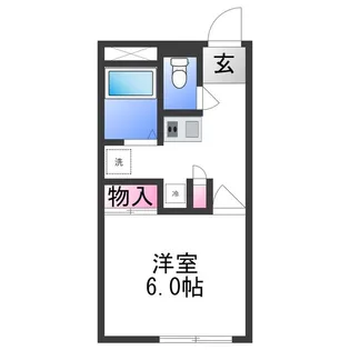 レオパレス狭山【1階】の間取り