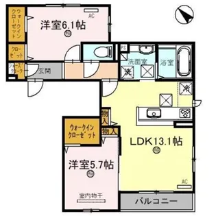 D−room和泉府中 檸檬の丘【2階】の間取り