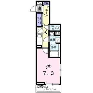 サンプラザ金剛【2階】の間取り