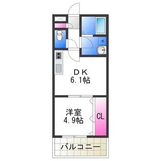 TKアンバーコート浜寺Ⅱ【1階】の間取り