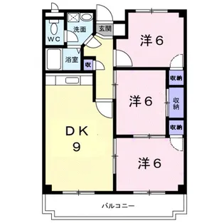 サンモール金剛【3階】の間取り