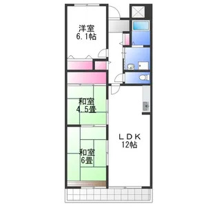 ベル・ヴィラージュ北野田【1階】の間取り