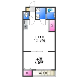 リレックス鳳中町【3階】の間取り