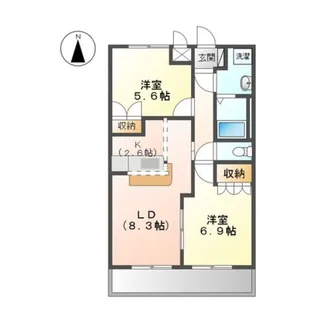 コンフォースMIYA【1階】の間取り