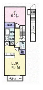 グリン アベニューA【2階】の間取り