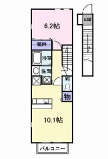 グリン アベニューA【2階】の間取り