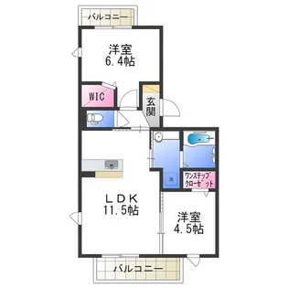 ファミリア金剛【2階】の間取り