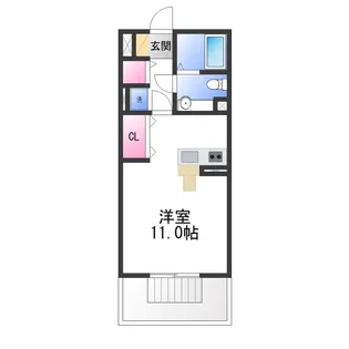 新ハイツウグイス B棟【1階】の間取り