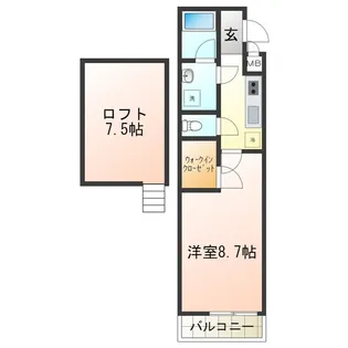 フジパレス初芝駅南Ⅱ番館【2階】の間取り