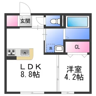 Casa Domani【1階】の間取り