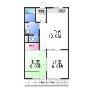 グリーンベルノモリ【2階】の間取り
