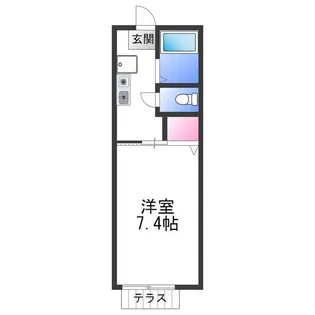 ドルチェ若宮【1階】の間取り