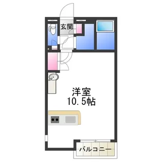 レオネクストケイスピリット桜坂【1階】の間取り