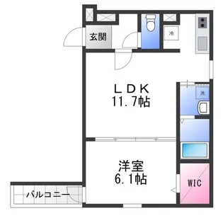 フジパレス高石駅西Ⅲ番館【2階】の間取り