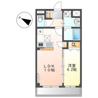 オレンジクレストA【1階】の間取り