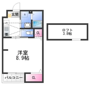 エヌエムキャラントサンクノース【4階】の間取り