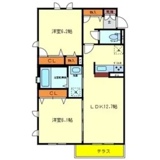 シャーメゾン本多町スタイル【1階】の間取り