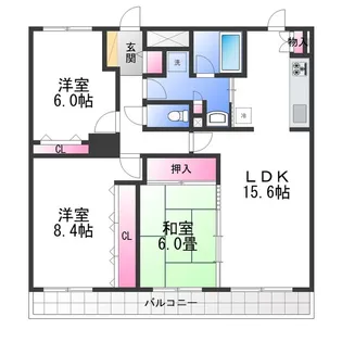 ローレルコート高石【10階】の間取り