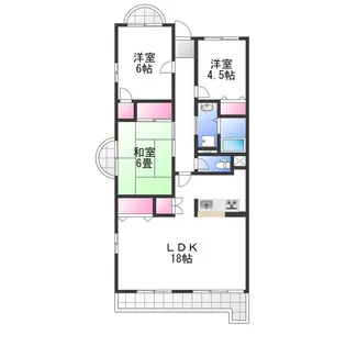 フォレストコート高尾【1階】の間取り