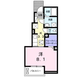 エアリー ヒル原町【1階】の間取り