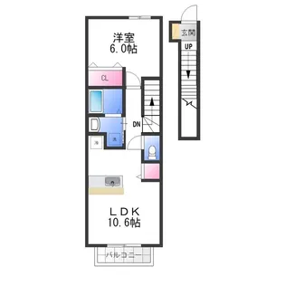 サニープレイス【2階】の間取り