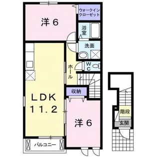 サン ハイツ【2階】の間取り