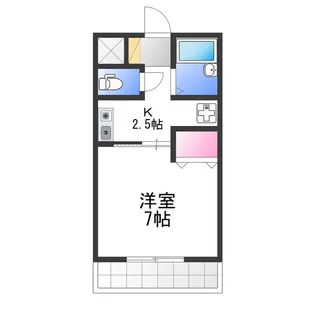 エムス金剛【3階】の間取り