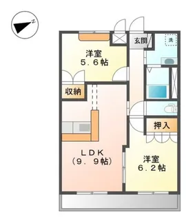 ハーフパッチ【2階】の間取り