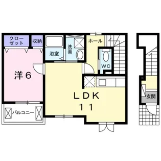 サンセール ヤマビコ【2階】の間取り