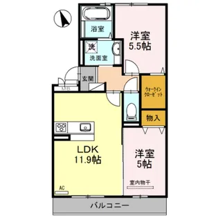 シャルマン【1階】の間取り