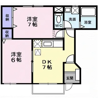ティンカーベルハイム【1階】の間取り
