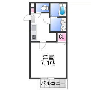 ジーメゾン泉大津イースト【3階】の間取り