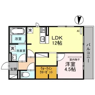 アヴェルラ堺【2階】の間取り