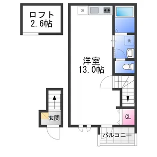 あんしん+河合08-1079【2階】の間取り