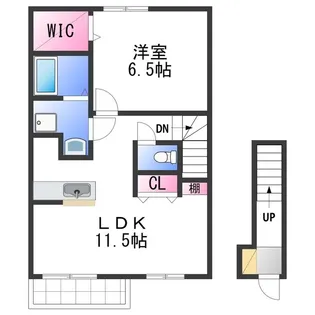 パルフェ和泉【2階】の間取り