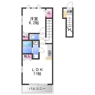 エスポアール泉【2階】の間取り