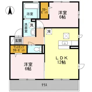 シュエット ドゥ【2階】の間取り
