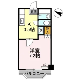 レディース金剛【2階】の間取り