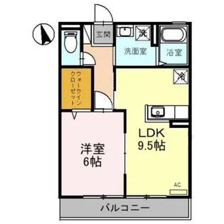 クレセント【2階】の間取り