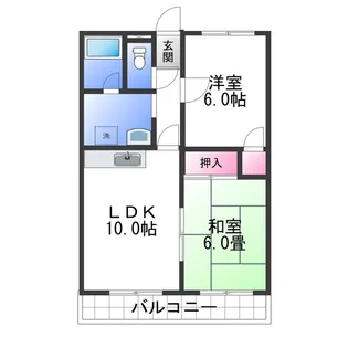 ヴィラアイリス【1階】の間取り