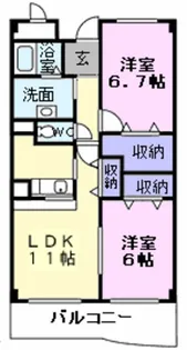 ラフォーレ【2階】の間取り