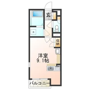 ミランダSouth ViewⅡ【2階】の間取り